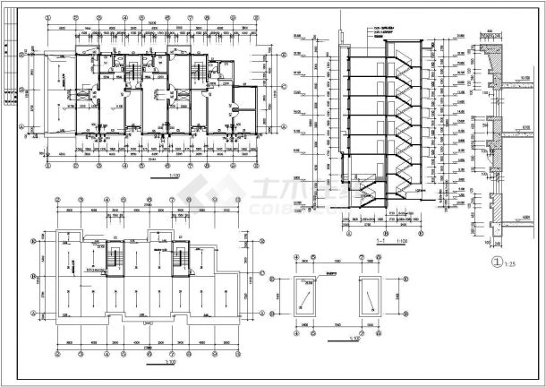 某城市商业高级住宅楼建筑方案全套设计施工CAD图纸-图二