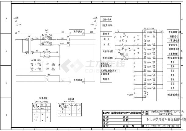 电气设计_某地区动力站监控CAD图纸-图一