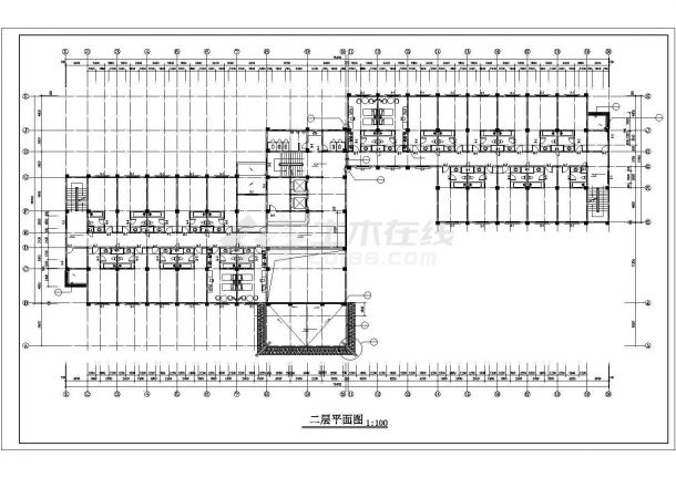 某地区现代商业宾馆建筑方案完整设计施工CAD图纸-图一
