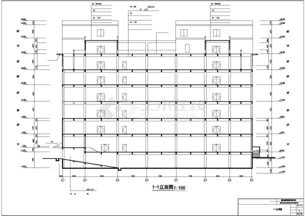 某地区现代百货大楼建筑方案完整设计施工CAD图纸-图一