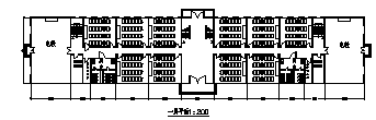 三层实验中学教学楼建筑设计cad图(含平立面图，共七张)-图一