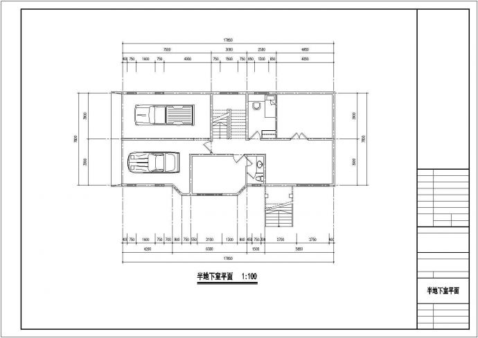 高级大别墅建筑规划CAD平面图_图1
