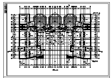 五层框架结构学校宿舍楼建筑施工cad图，共二十一张_图1