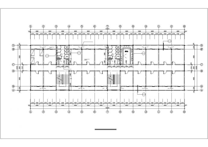 贵阳市某实验中学四层砖混结构宿舍楼建筑设计CAD图纸（含阁楼）_图1