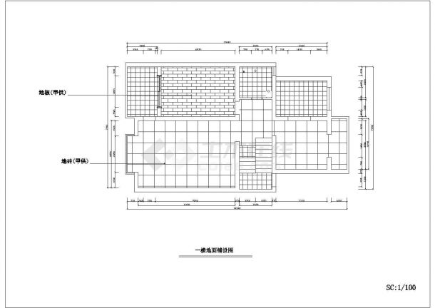 某二层复式住宅平面设计cad施工图-图一