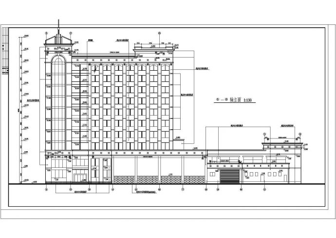 某高层银行办公楼建筑设计施工图_图1