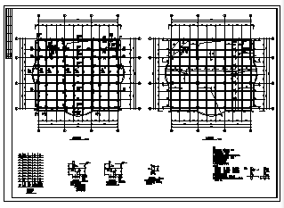 某八层带地下层框架结构单位办公楼结构施工cad图_办公楼施工-图一
