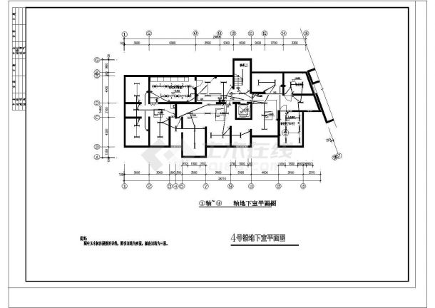河北高层小区住宅楼强弱电建筑施工设计方案图-图二