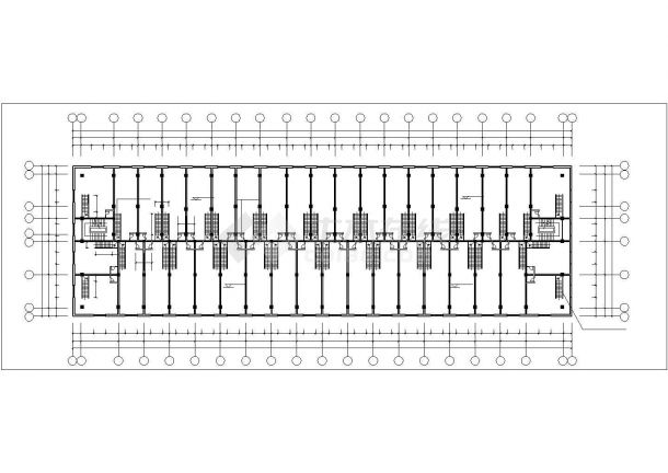 5600平米6层框混结构商住楼全套建筑设计CAD图纸（1-2层商用）-图一