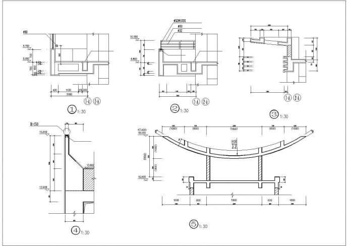 嘉兴市人民路4700平米3层框架结构小商品市场建筑设计CAD图纸_图1