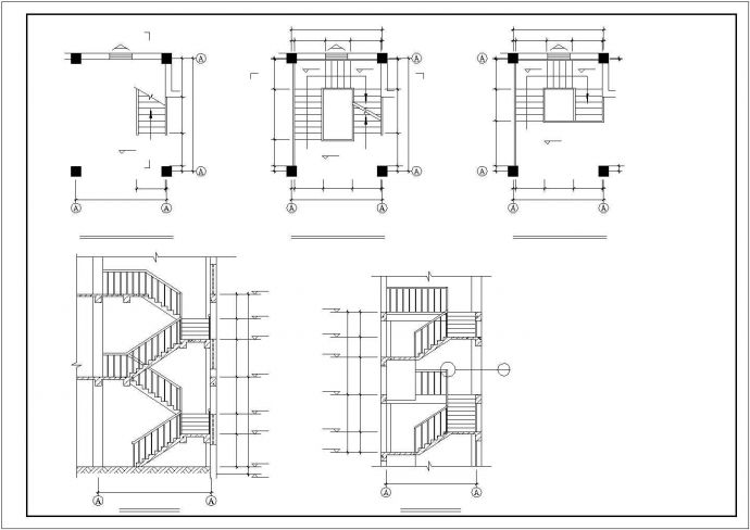 2800平米3层框架结构艺术展览馆全套建筑设计CAD图纸_图1