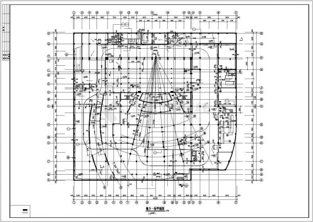 7200平米3层框架结构影剧院平立面设计CAD图纸（含夹层）-图二