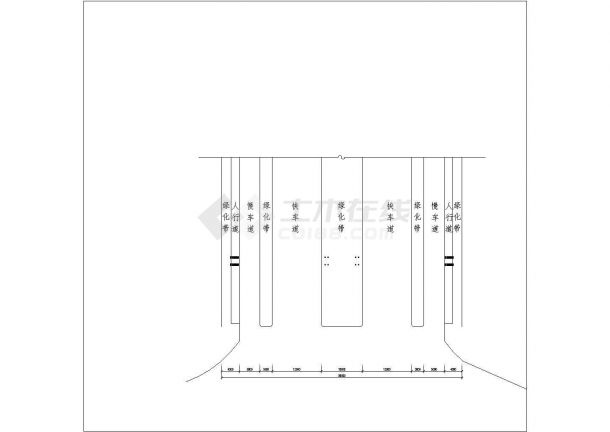 【南京】软件大道跨街式鹰架标识全套cad施工设计图-图二