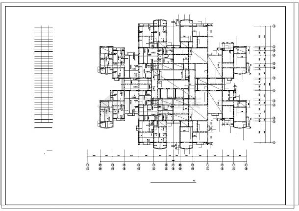 某多层医院结构设计CAD图纸-图二
