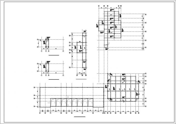 某多层框架结构小学大楼结构施工图_图1