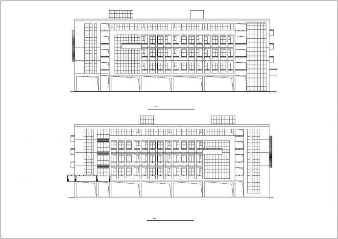 苏州市第七中学7500平米五层框混教学楼CAD建筑设计图纸_图1