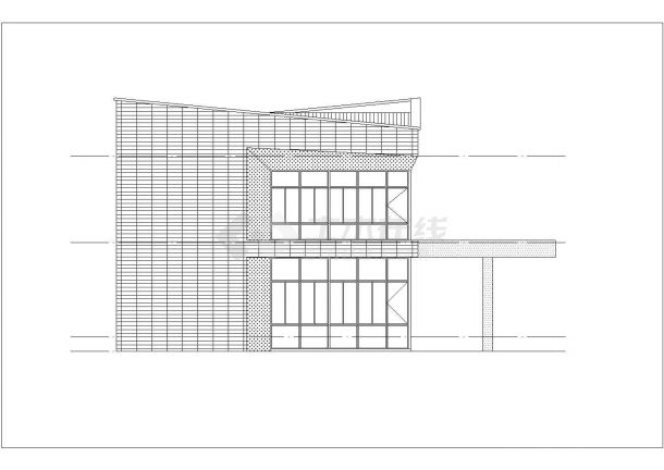遵义职业技术学院5000平米3层框架教学楼全套CAD建筑设计图纸-图一