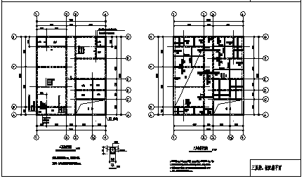住宅设计_某三层砖混结构新住宅结构施工cad图纸_图1