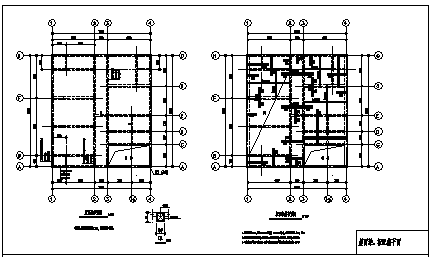 住宅设计_某三层砖混结构新住宅结构施工cad图纸-图二