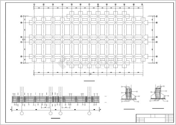 苏州市第四中学6000平米左右五层框架教学楼全套结构设计CAD图纸-图二