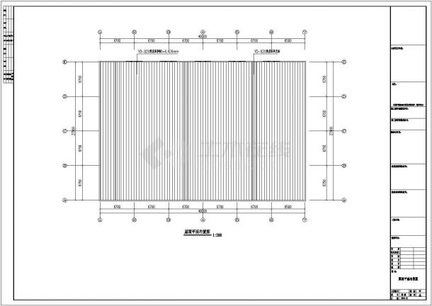 东升石材钢结构展厅工程CAD图-图二
