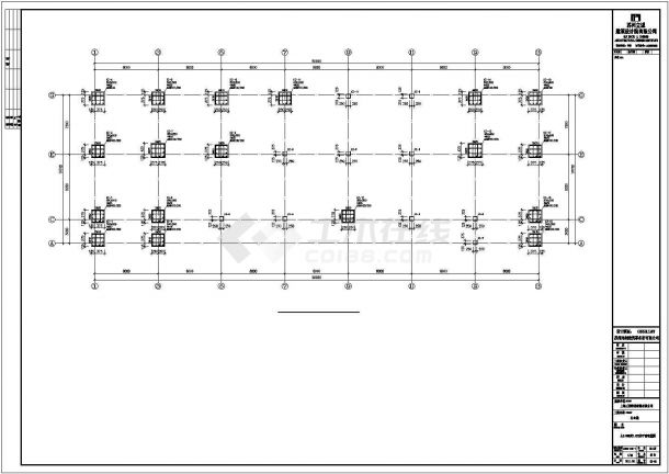 南平市某大型工业区单层钢结构办公楼全套结构设计CAD图纸-图二