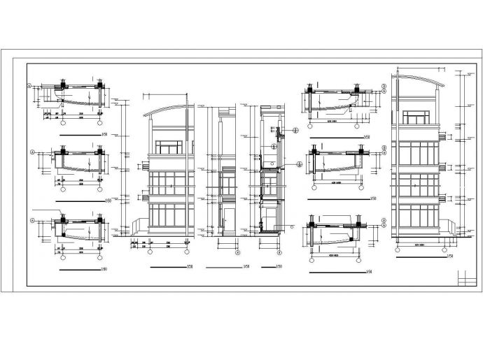 坡地多层住宅建筑施工设计图_图1