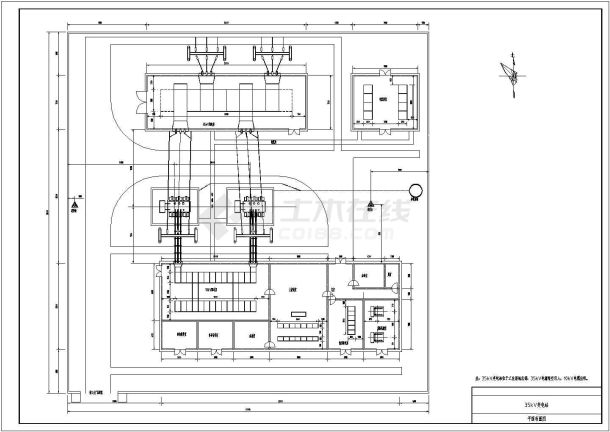 35kV变电站CAD平面布置图-图一