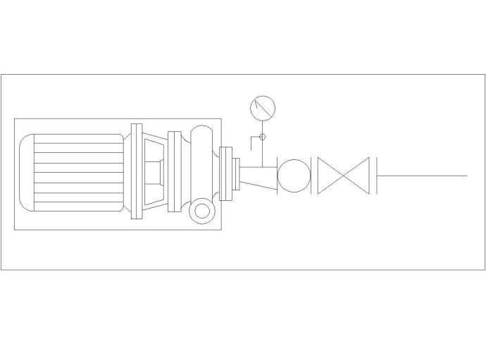 某泵平面CAD平立剖大样设计图_图1