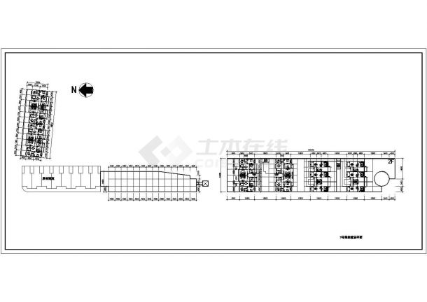 杭州西湖某酒店商多层住楼设计全套CAD方案图(含总平面图)-图二