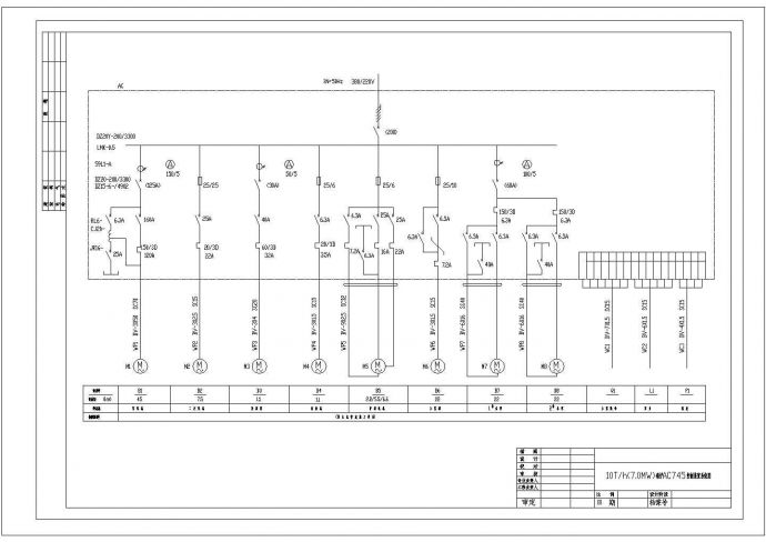 某电动机CAD全套完整设计控制原理图_图1