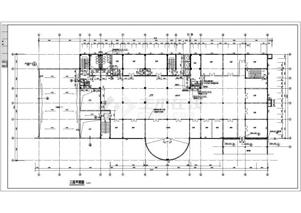 【南京】某城镇小型宾馆建筑CAD全套施工设计图(含地下室平面图，夹层平面图)-图一