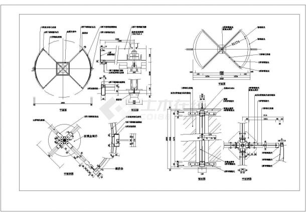 常用的门CAD建筑设计施工图-图一