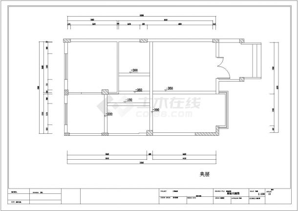 某三层框架结构别墅地中海风格室内装修设计cad全套施工图（含高清实景图）-图二