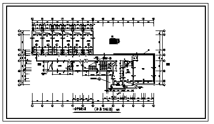 某八层砖混结构工业大学学生公寓建筑施工cad图(带地下室设计，共十五张)-图一