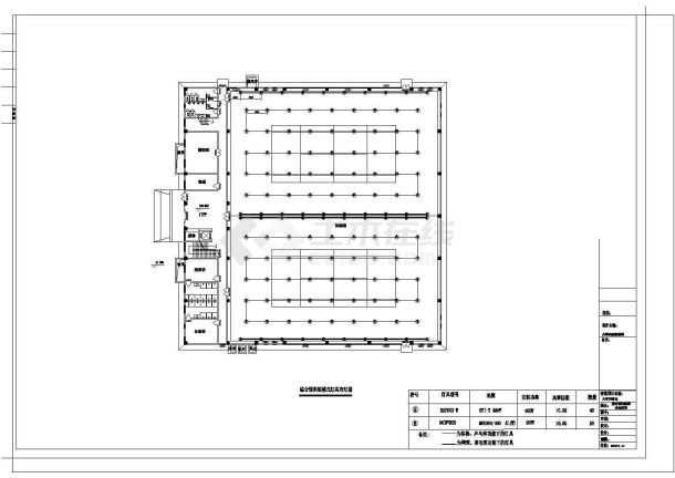 北京某大学体育馆布灯建施cad图，共十一张-图二