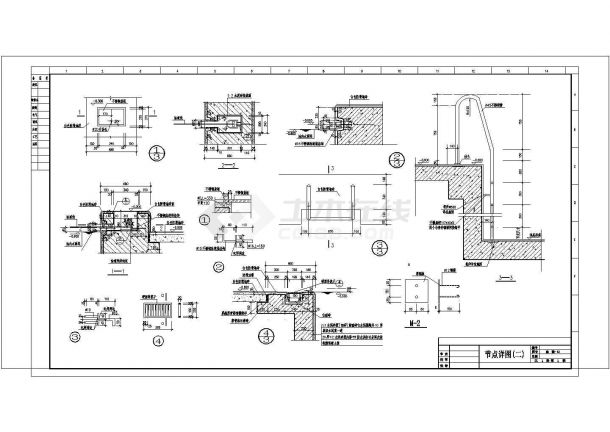 4240平米3层框架结构体育馆建筑施工图-图二