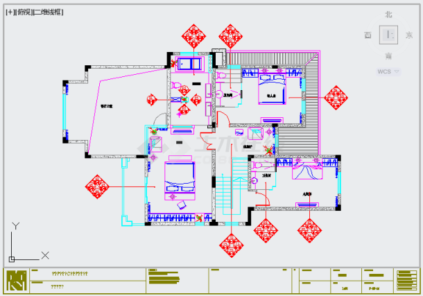 某高山流水别墅样板房CAD详细完整施工图-图一