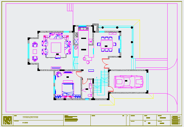 某高山流水别墅样板房施工图CAD设计完整灯具图_图1