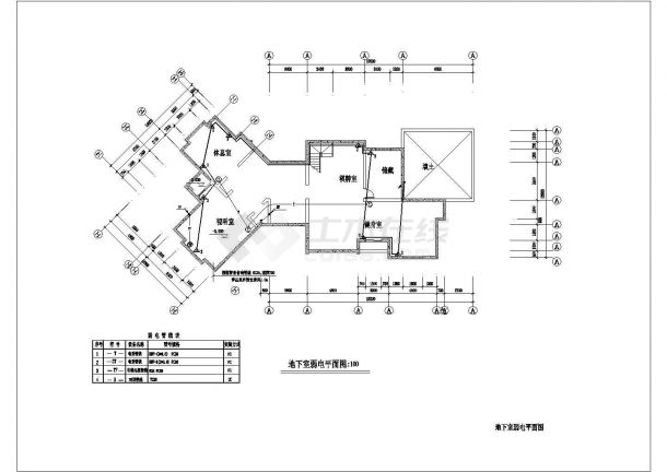 某别墅详细CAD全套完整电气图-图二