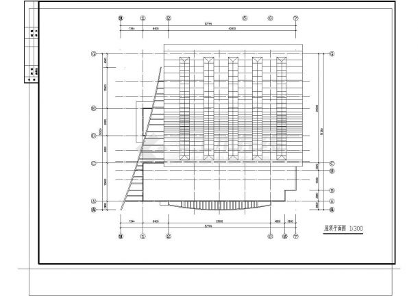 2层学校体育馆建筑方案设计图，含设计说明-图一