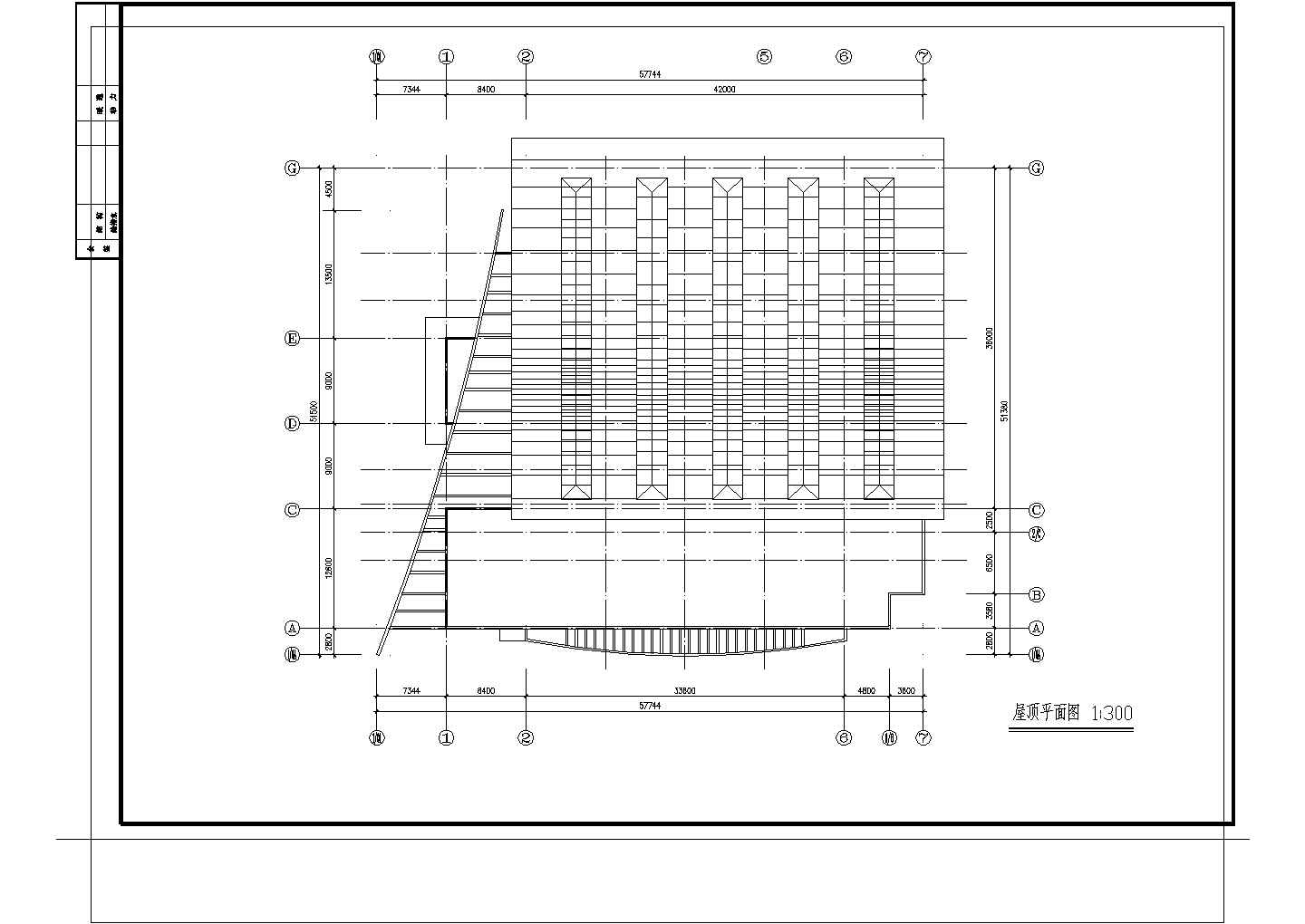 2层学校体育馆建筑方案设计图，含设计说明