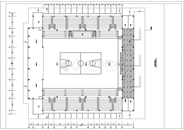 三层体育馆装修设计图（6张图）-图一