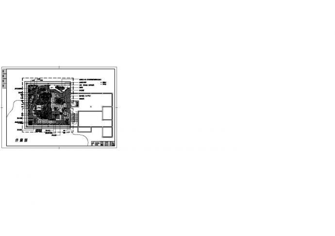 汾阳市澜湖花园小区高层住宅楼的屋顶景观花园平面设计CAD图纸_图1
