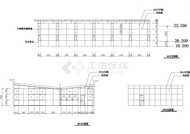 上海市嘉定区某事业单位办公楼屋顶景观花园平面设计CAD图纸-图一