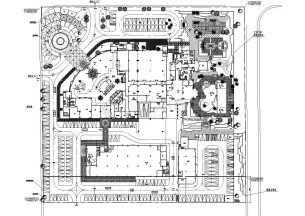 小区规划图-酒店地块总平面CAD图-图一