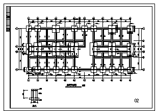某市三层框架结构高速公路办公楼结构施工cad图_办公楼施工-图二