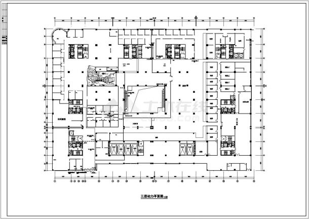 钻石城商铺电气设计规划施工平面cad图纸，共一份资料-图二