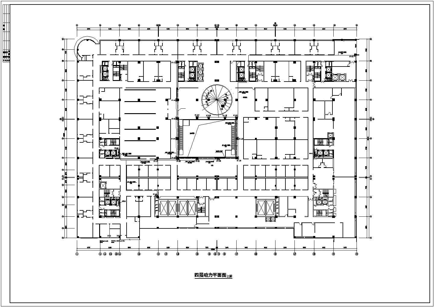 钻石城商铺电气设计规划施工平面cad图纸，共一份资料