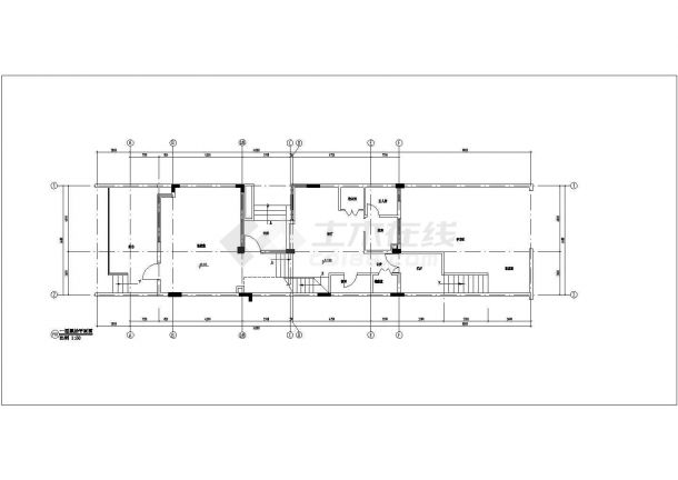 某地区新建员工宿舍中式风格装修设计CAD图-图一